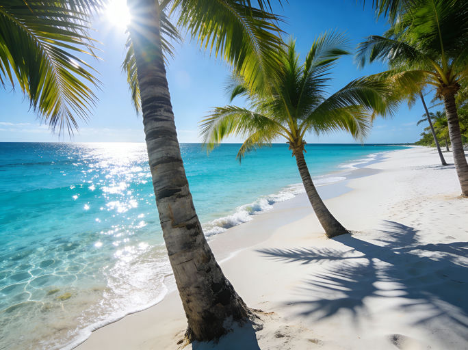 White Sand Sparkling Seashore