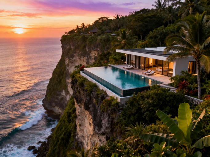 Bali Cliffside Infinity Pool Villa
