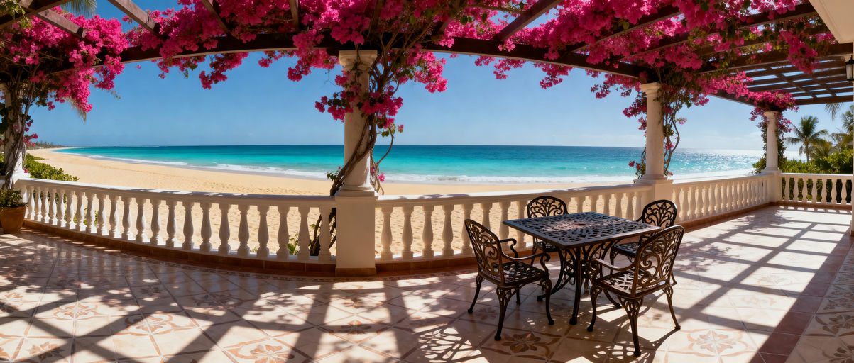 Refined Resort Beach Terrace View