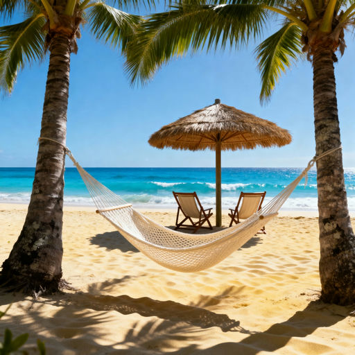 Tropical Beach Hammock Retreat