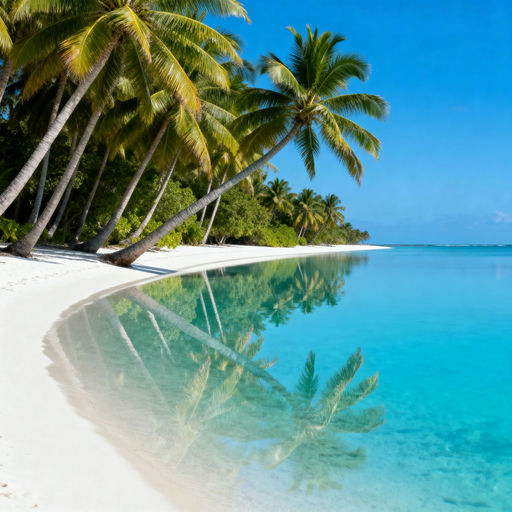 Pristine Beach Calm Turquoise Water
