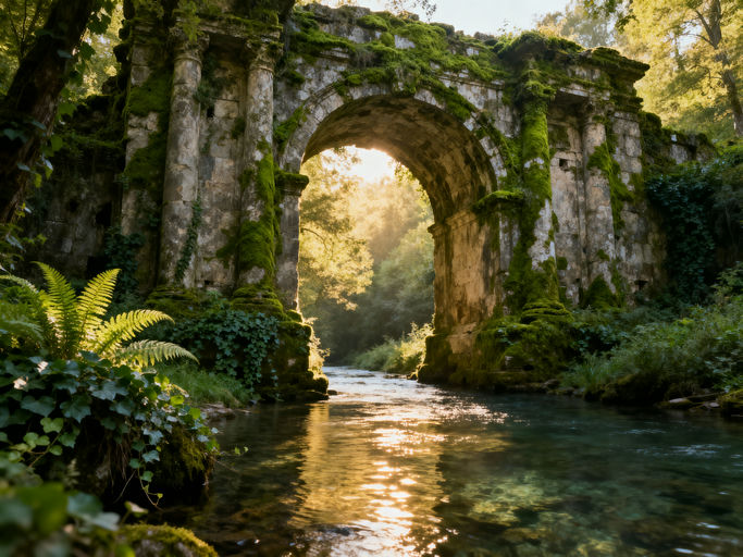 Ancient Stone Arch River