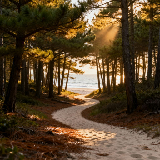 Pine Forest Hidden Beach Path