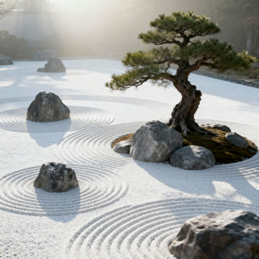 Minimalist Zen Rock Garden