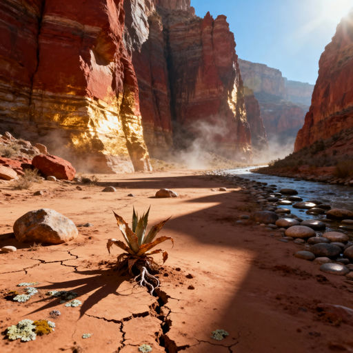 Sun-Baked Canyon Bottom