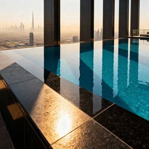 Dubai Skyscraper Infinity Pool View