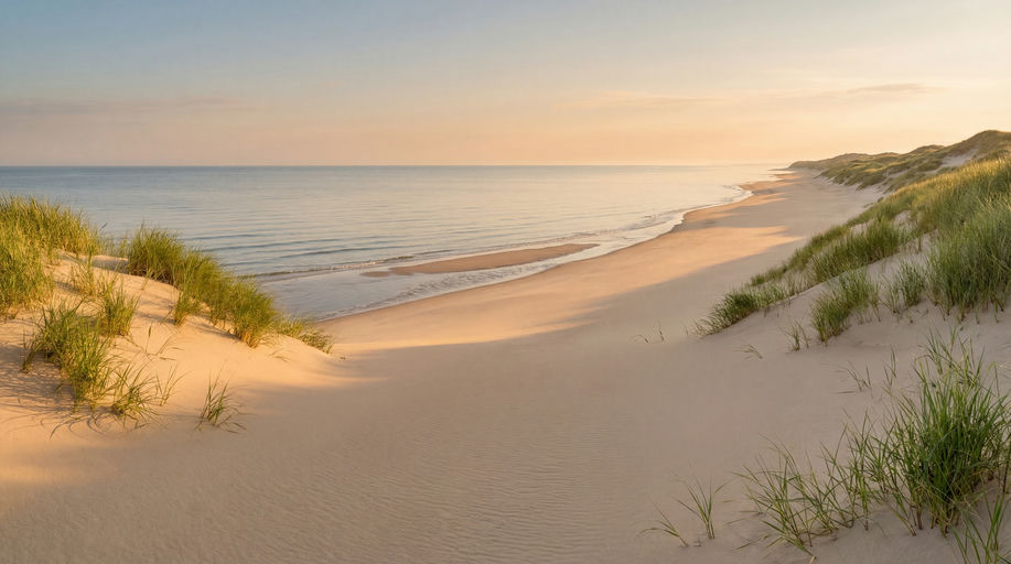 Golden Beach at Sunrise