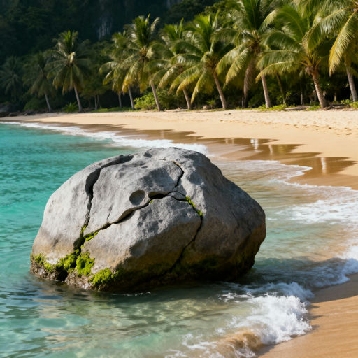 Phuket Beach Rock Formation