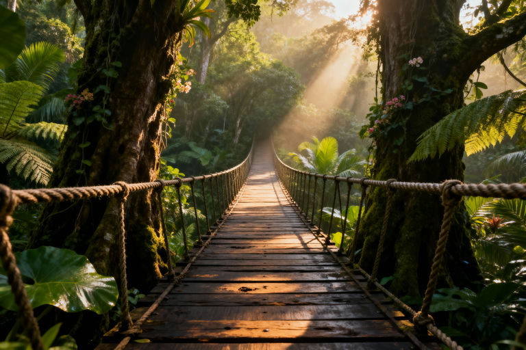 Jungle Canopy Walkway View