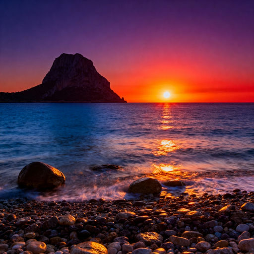 Es Vedrà Fiery Sunset