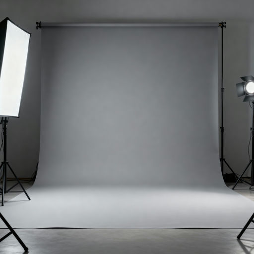 Seamless Neutral Grey Studio Backdrop