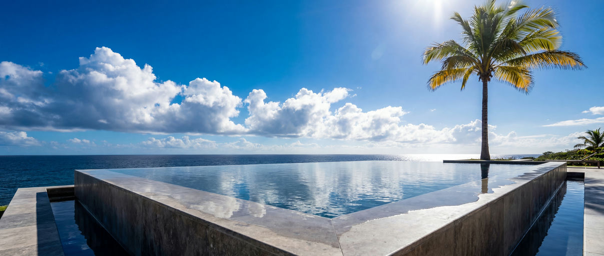 Infinity Pool Calm Ocean View