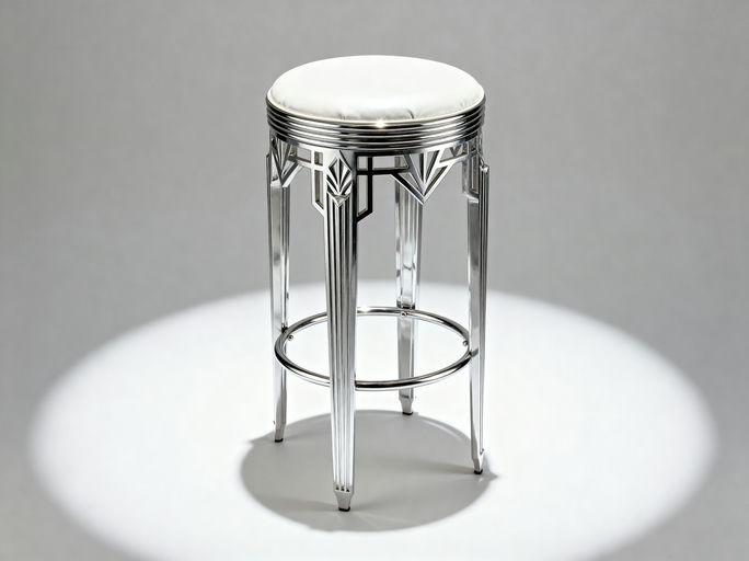 Spotlit Art Deco Bar Stool