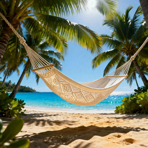 Tropical Beach Palm Tree Shadows
