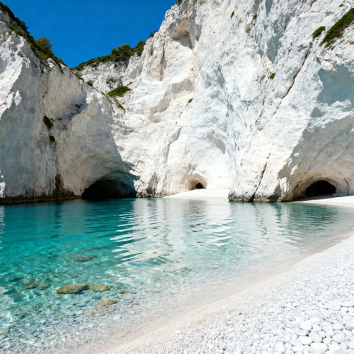 Secluded White Beach Volcanic Pebbles