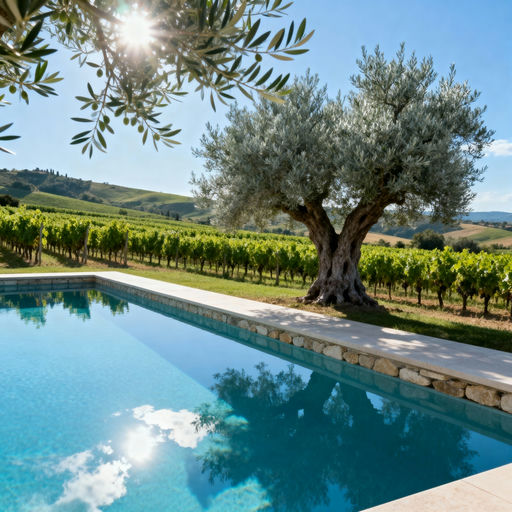 Luxury Pool Olive Grove Vineyard