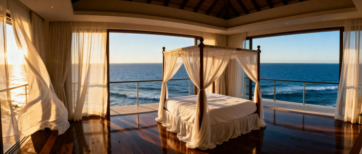 Ocean View Four-Poster Bed