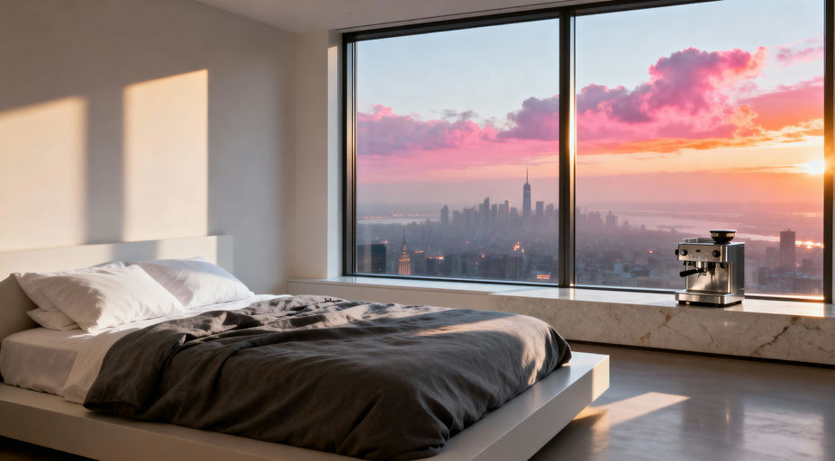 Dawn Light Modern Bedroom