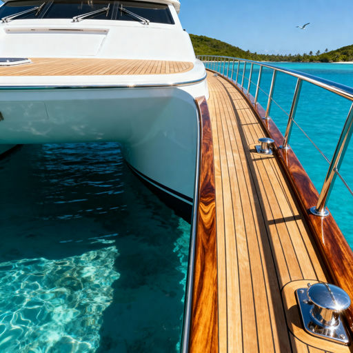 Luxury Yacht Teak Deck