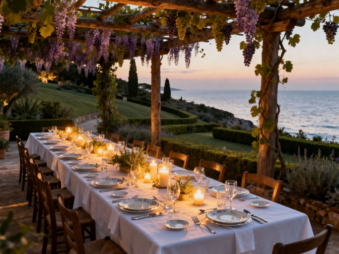 Wisteria Pergola Outdoor Dining