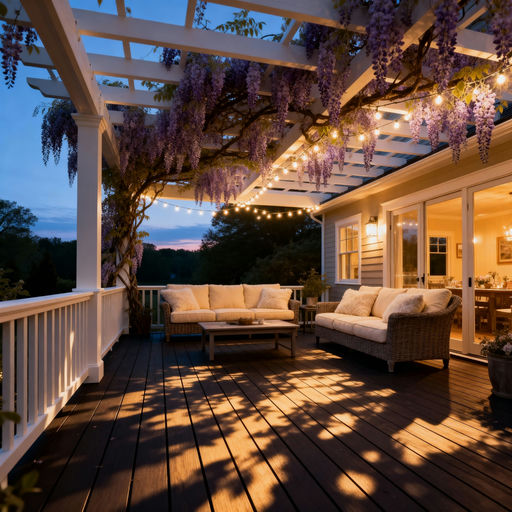 Wisteria Pergola Outdoor Living Space