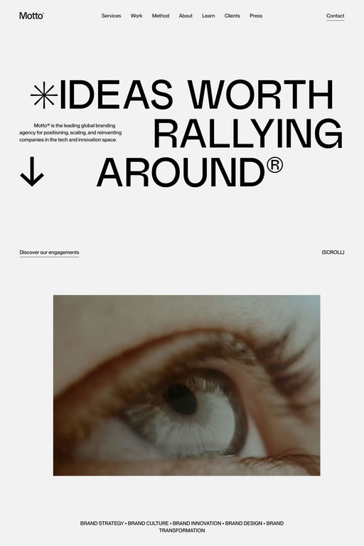 Motto website screenshot