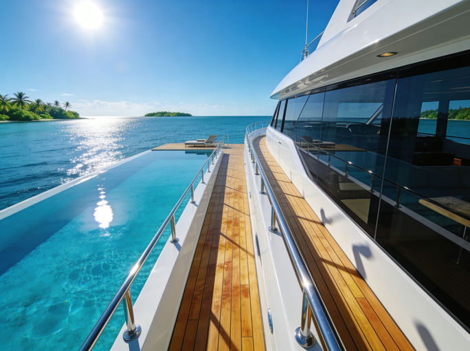 Luxury Yacht Azure Sea