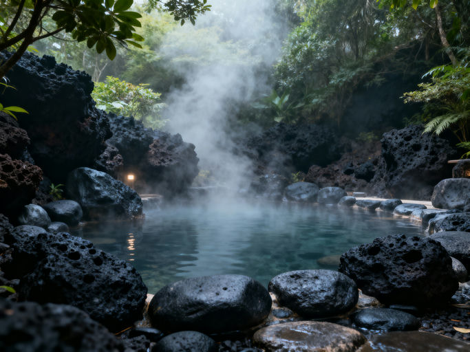 Tranquil Outdoor Onsen Retreat