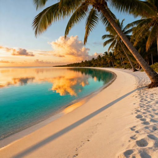 Golden Hour Tropical Beach