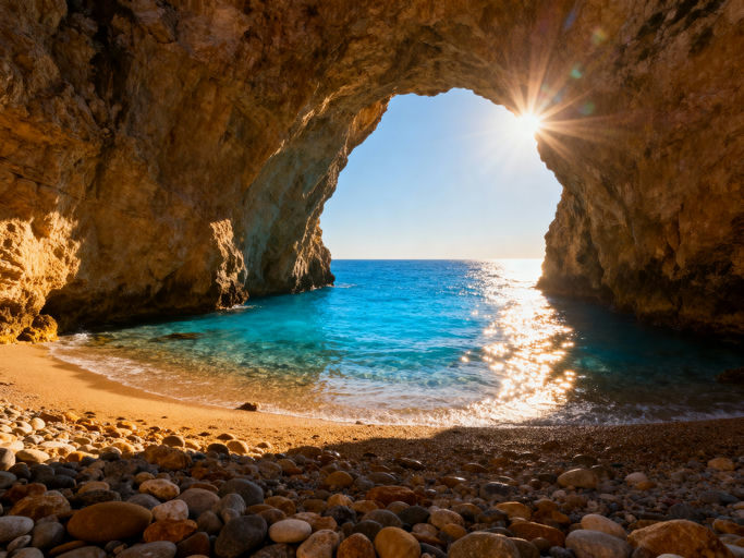 Natural Arch Azure Ocean