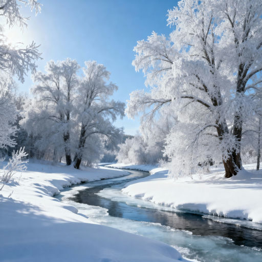Untouched Snow-Covered Winter Landscape