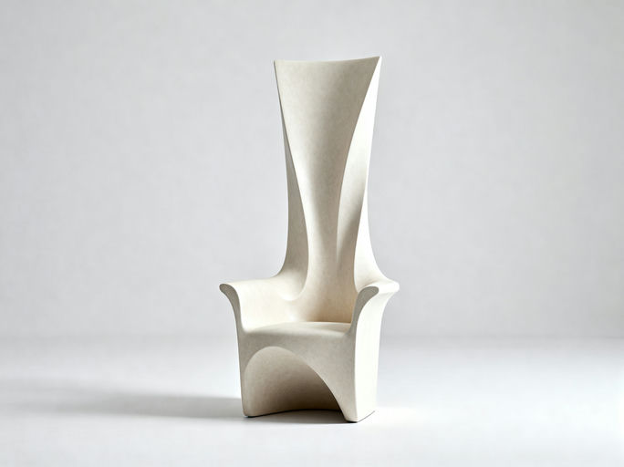 Minimalist Studio Armchair Portrait