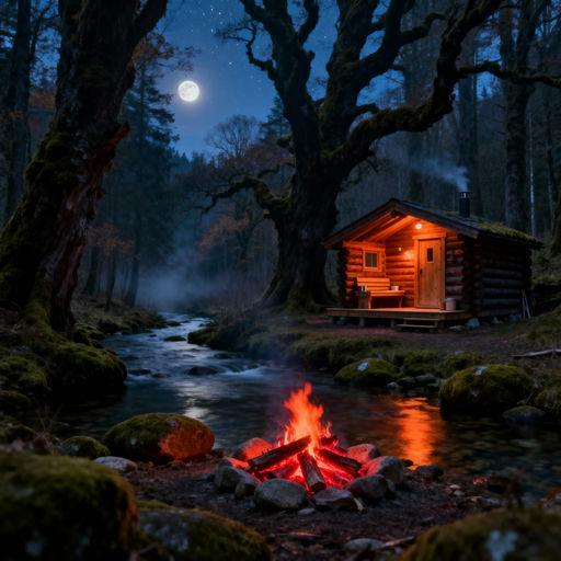 Forest Sauna Hidden Stream