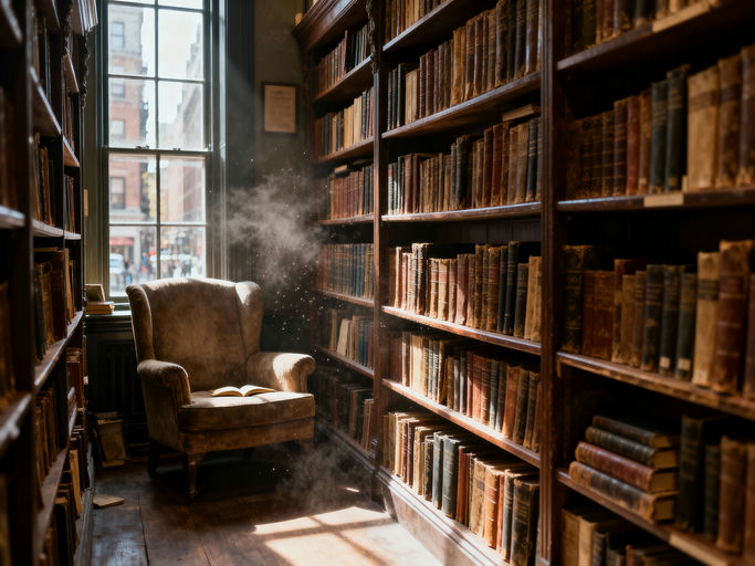 Old Bookstore Reading Nook