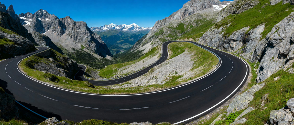 Dramatic Mountain Pass Road