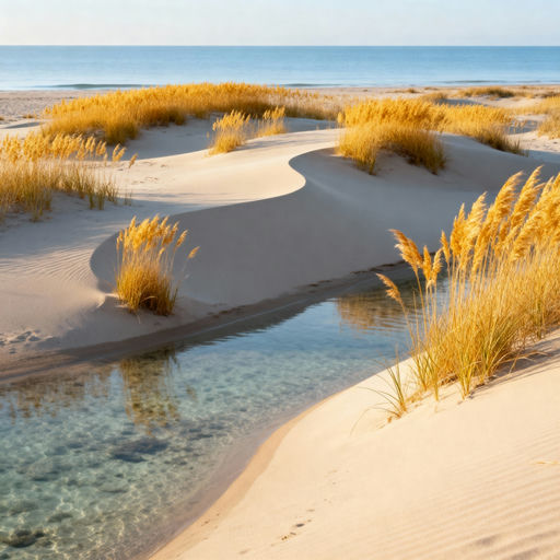 Coastal Dunes Sea Oats Landscape