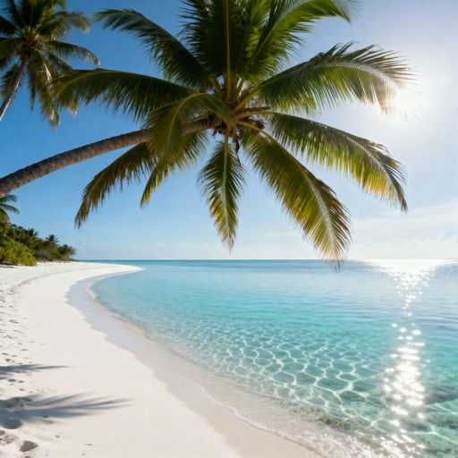 Pristine Beach Calm Turquoise Water