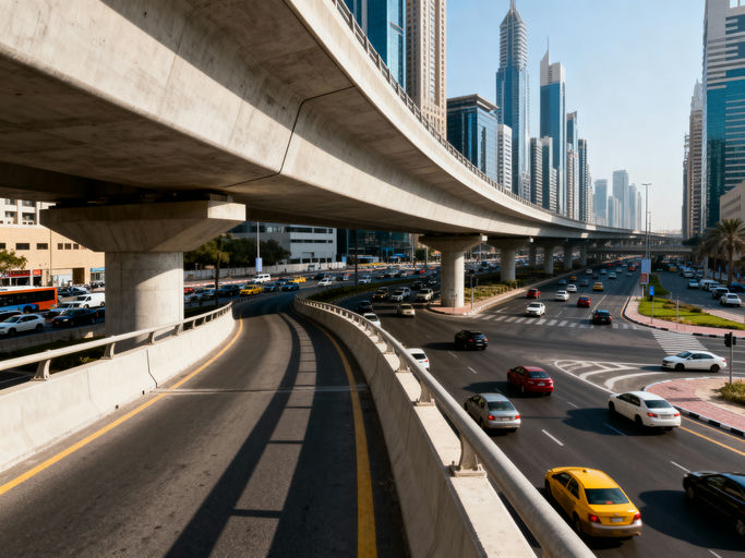 Modern Overpass City View