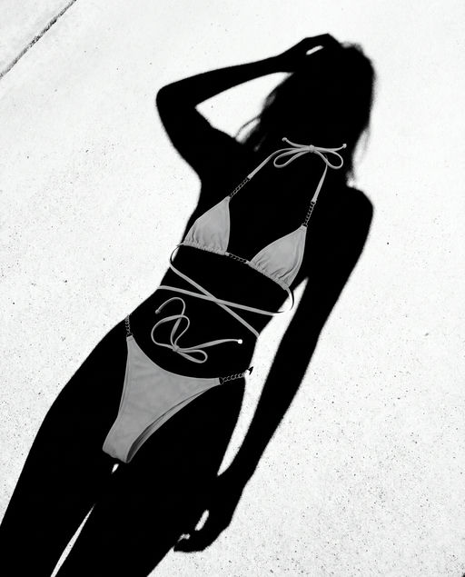 Minimalist Concrete Shadow Silhouette Woman