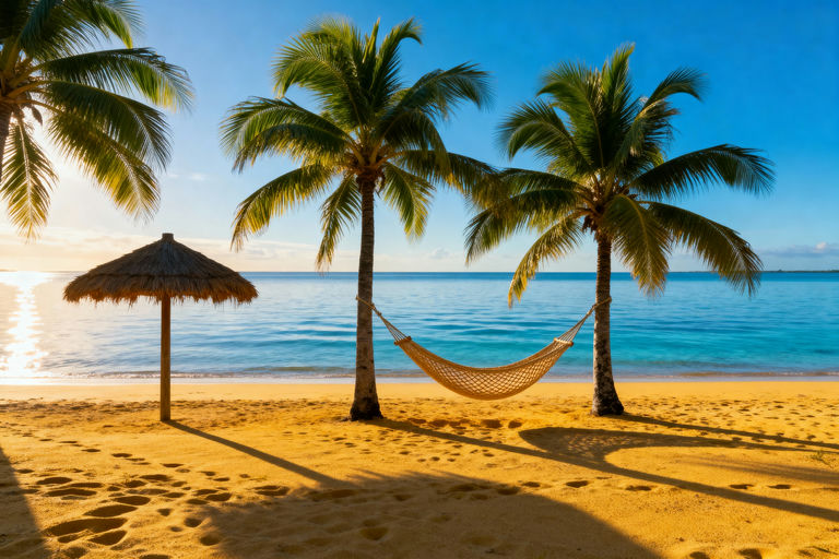 Serene Tropical Beach Morning Light