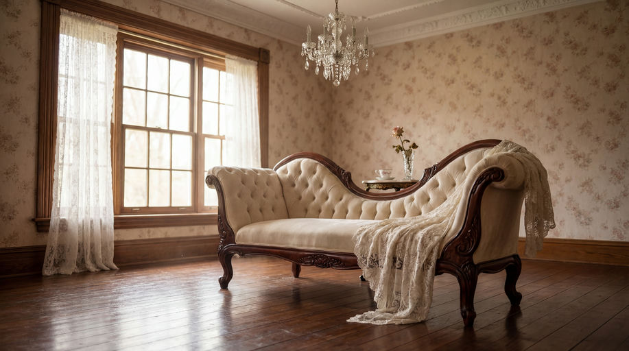 Victorian Boudoir Chaise Lounge