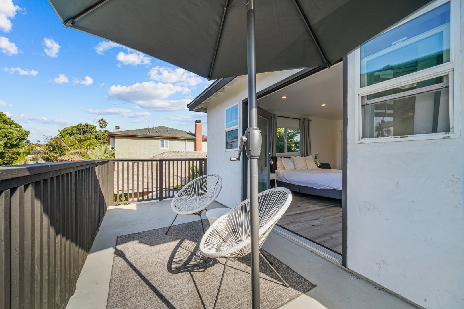 Large Balcony Open to Studio