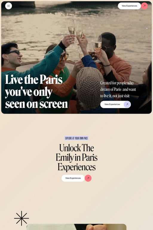 Emily in Paris website screenshot