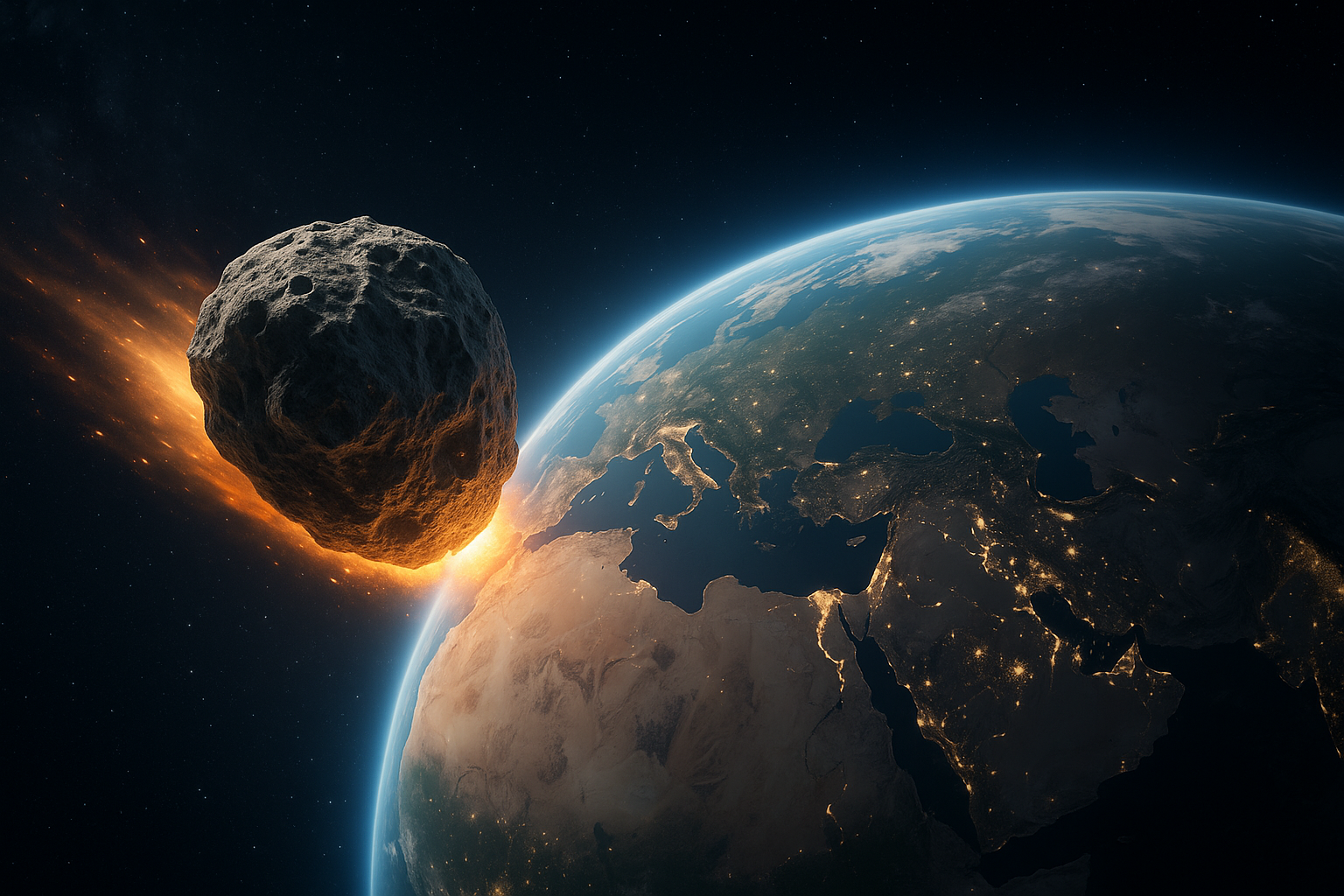 asteroid approaching earth