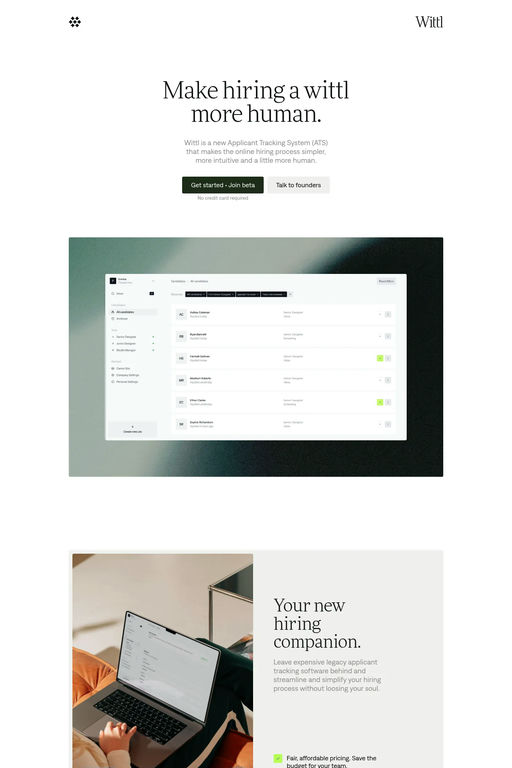 Wittl website screenshot