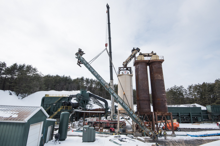 CRANE RENTAL FOR CONVEYOR BELT INSTALLATION