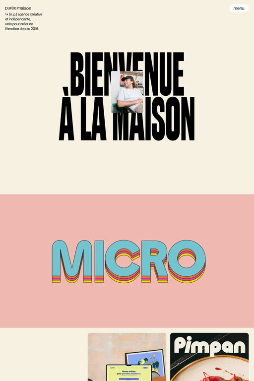 Purée Maison website screenshot