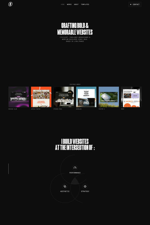 Eliot Besson website screenshot