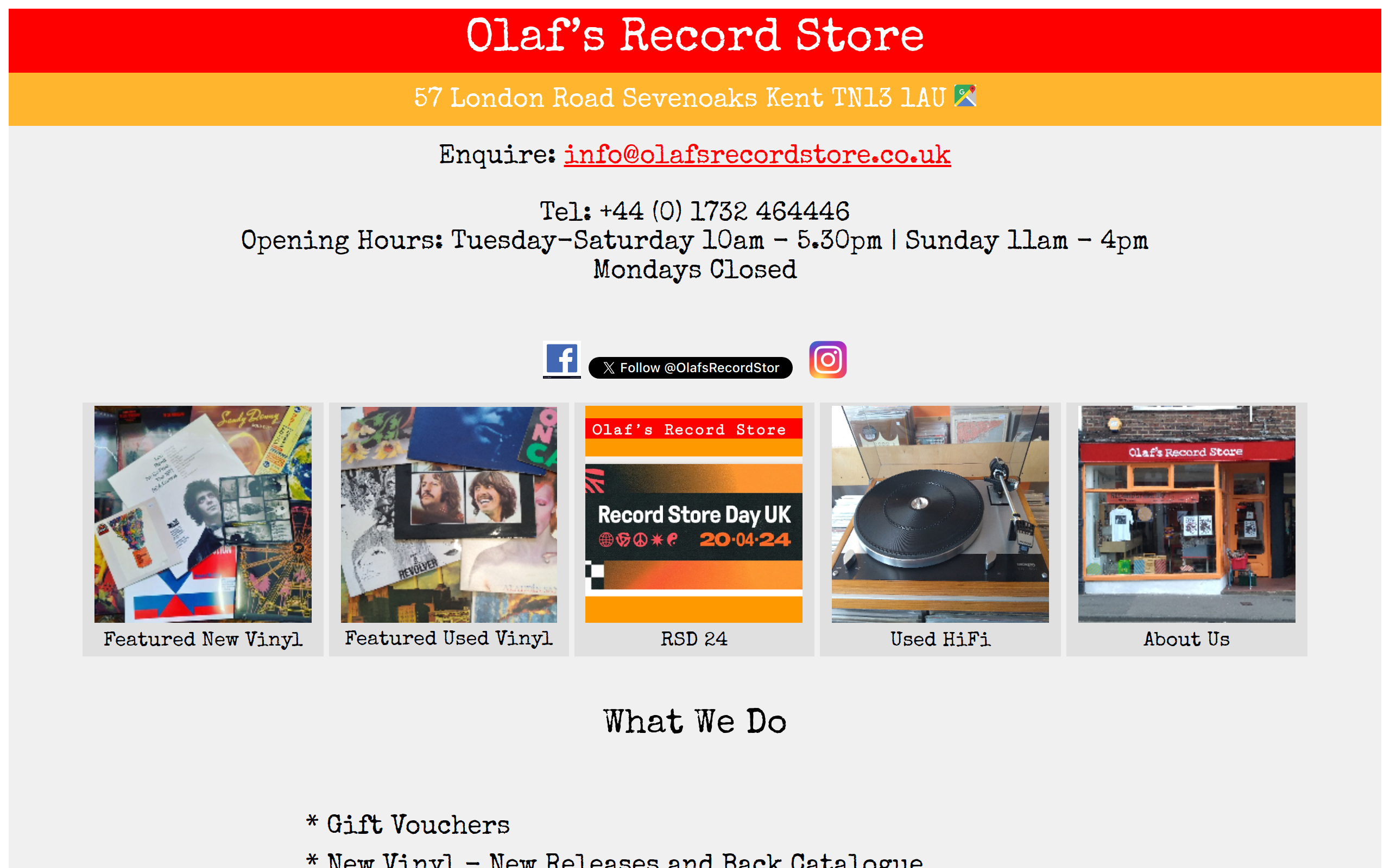Olaf's Record Store