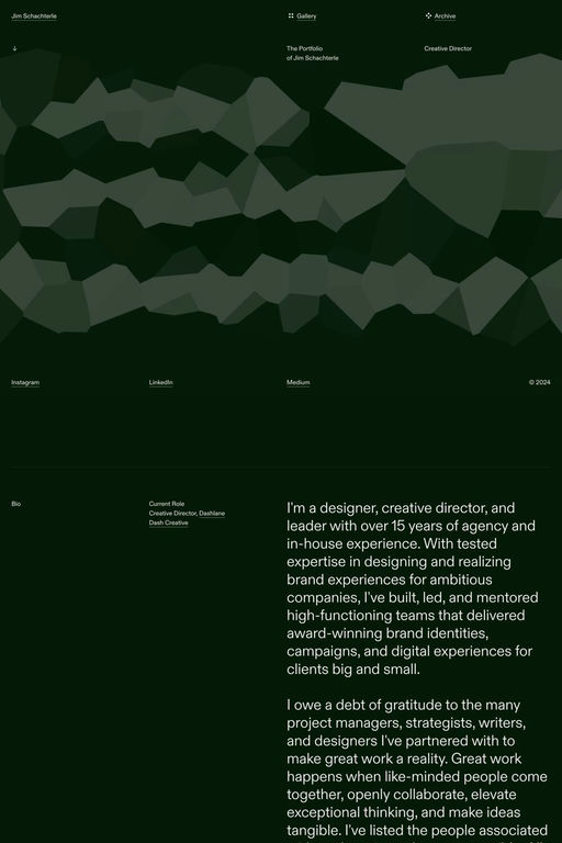 Jim Schachterle website screenshot